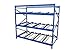 Vestil FLOW-3-3 Carton Flow Rack with Gravity Fed Rollers, 3 Flow Levels, 84