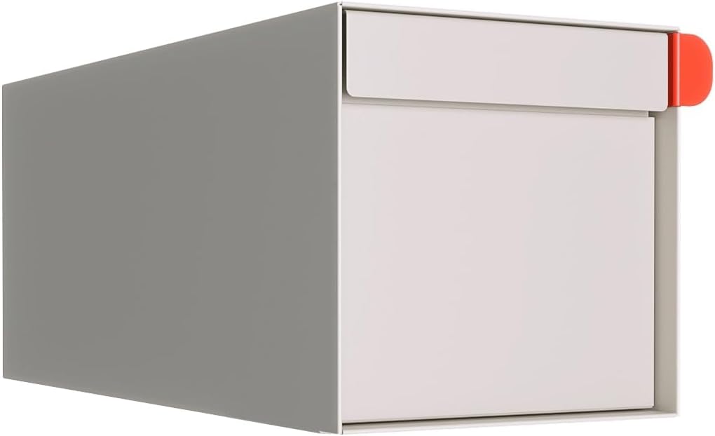 Modern White Mailbox (Without Post) - Town Square by Bravios
