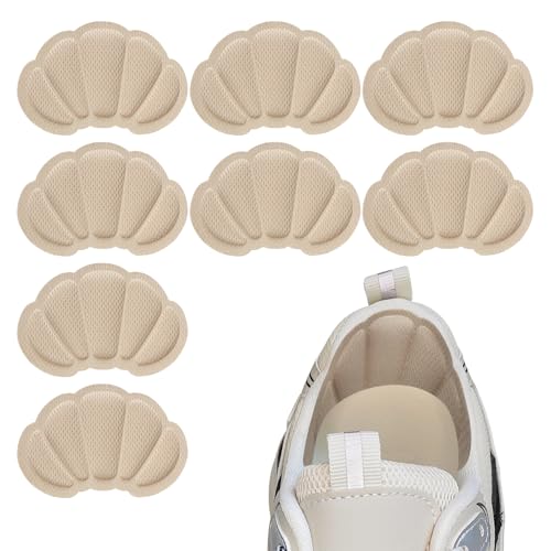 Image of Heel Grips Cushions Inserts, Pads for Loose Shoe Too Big Men Women, Improved Shoe Fit and Comfort, Prevent Slipping, Rubbing, Blisters, Foot Pain. (4 Pair Apricots)