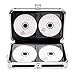 Vaultz Locking CD Wallet, 64 CD Capacity, 3.5 x 13.25 x 7.25 Inches, Black (VZ01149)