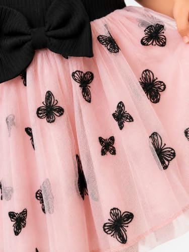Image of TAGAS Baby Girl's Elegant and Sweet Mesh Splicing Dress for Party || Frock for Girls || Short Sleeve Dress for Girls ||Fency Dress||(KD-134)
