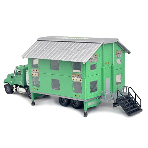 Ailejia Toy Holiday Camper RV Motorhome VanToys DIE-CAST Truck Model Manual Deformation RV for Kid/Motor Home Toy (Green)