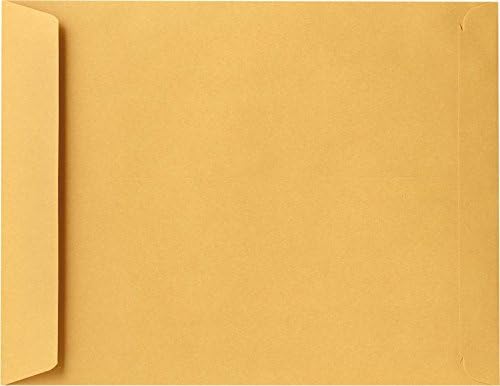 LUXPaper Open End Envelopes | 11 1/2" x 14 1/2" | Brown Kraft | 28lb. Text | 50 Qty