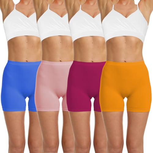 Image of LALESTE Anti Chafing Slip Shorts for Women Under Dress Smooth Seamless Boxer Briefs Long Leg Boyshorts Underwear