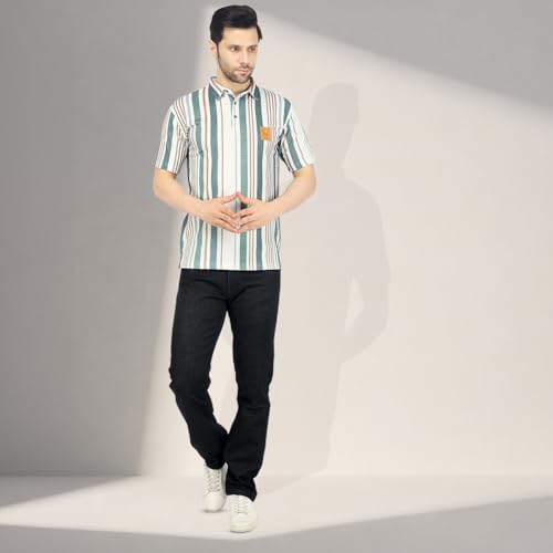 Image of Men's Premium Straight Fit Jeans | Cotton Rich Breathable Denim Pants for Men | Comfortable Regular Wear Casual Jeans