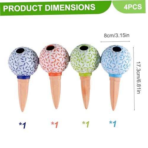 Pointes d'arrosage automatiques en terre cuite réutilisables 185ml - 4