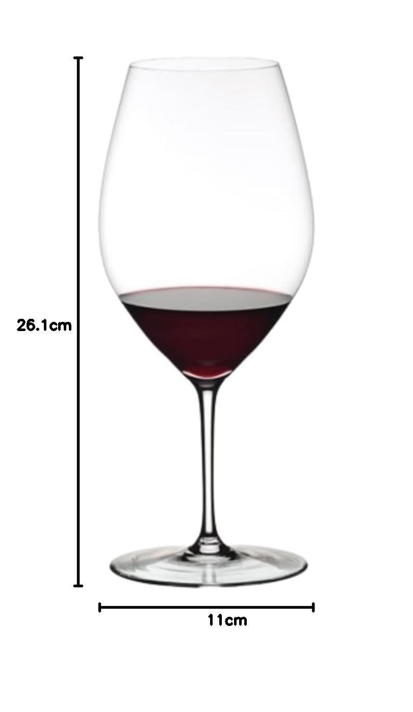 Riedel 001 Lot de 4 verres à vin rouge double Magnum Verre Riedel Fin