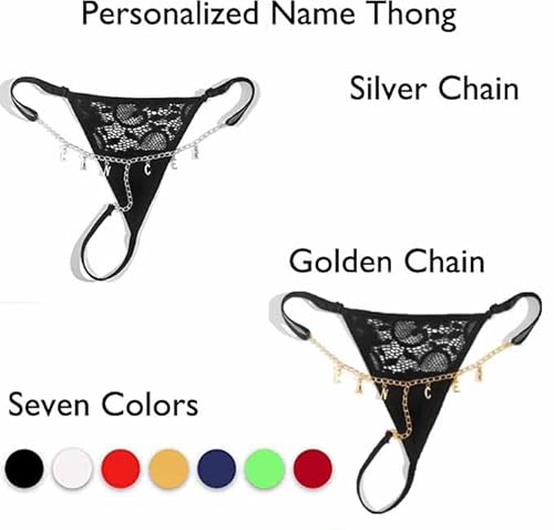 Custom Waist Chain For Women, Personalized Diy Name Alphabet Underwear Panties Body Jewelry Chain Birthday Birthday Wedding Party Gift #TOP7