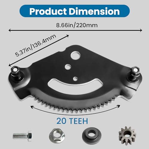 Bularie717-1550 Steering Gear Replacement Compatible with Cub Cad et Parts LTX1045 LT1050 GT1554 Lawn Mower - Steering Sector Plate Pinion Gear 717-1550F Fit for Troy Bilt Toro Craft Man Lawn Tractor - Thumbnail 4