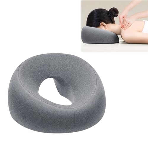 KBIBCK Face Down Pillow, Massage Face Pillow, Face Cushion for Massage Table, Ergonomic Prone Cushion, Memory Foam M-Shaped, Massage Table Headrest for Bed, Beauty Pillow for Spa, Salons, Massage