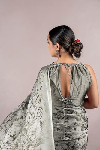 Image of MIRCHI FASHION Saree for Woman Chiffon Floral Printed | Lightweight All-Day Comfortable Women's Sari with Unstitched Blouse Piece (Available in 30 Colors)
