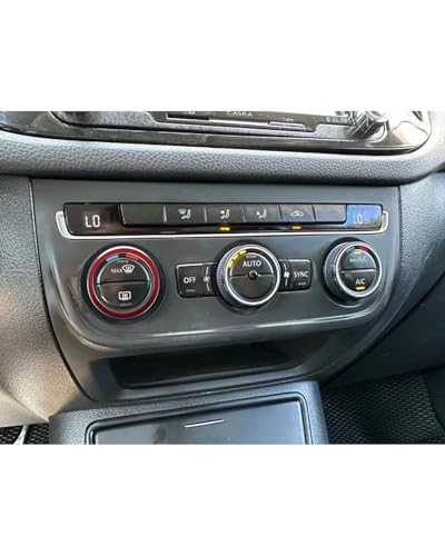 Temperature Adjustment Knob Air Conditioning Knob Decoration Ring Climate Control HVAC (Black)