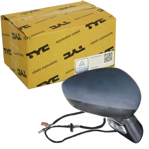 Rétroviseur extérieur électrique gauche chauffant convexe TYC 305-0176 pour Citroën C4 II DS4