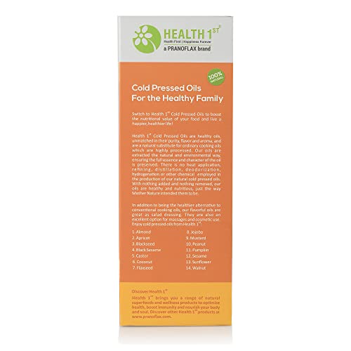 Image of HEALTH 1st Cold Pressed Peanut Oil, 500 ml