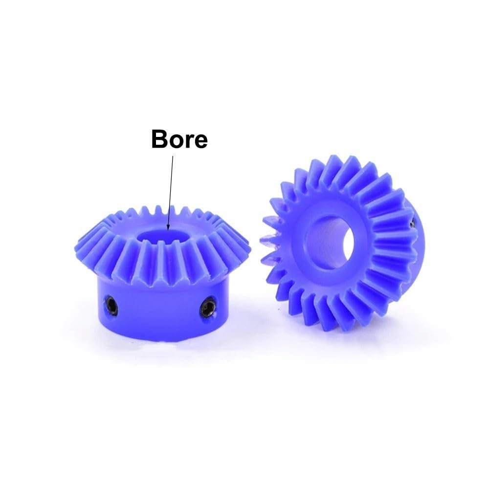 Cylindrical Drive 1pcs 2 Module 20 Teeth Bevel Gear 10mm Hole 90 Degree Meshing Conical Bevel Gear 1:1 Transmission 2M 20T Nylon Gear Rack Machinery