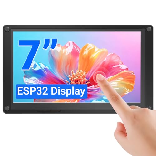 Image of ESP32 Display, 7 Inch HMI ESP32-S3 IPS Touch Screen with Acrylic Case, ESP32 Touchscreen with 800x480 Resolution, Up to 240MHz Frequency, Compatible with Arduino, PlatformIO, MicroPython