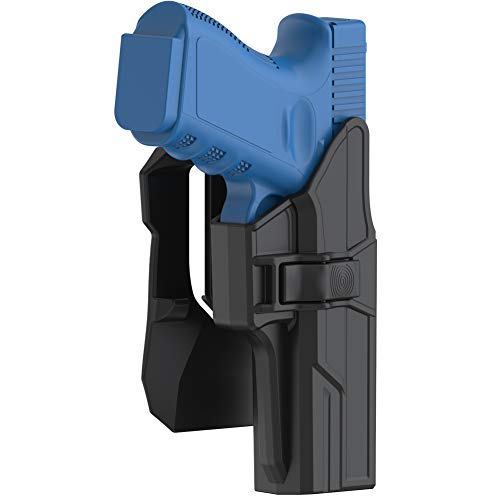Paddle Holster Compatiable with 17 22 31 (Gen 1-4), Tactical 360 Degrees Adjustable Outside Waistband Holster Fits G17 G22 G31, OWB Carry, Right-Handed - TEGE