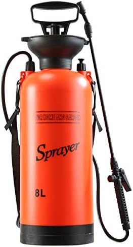 Lawn and Garden Portable Sprayer - 2 Gallon - Pump Pressure Sprayer Includes Shoulder Strap