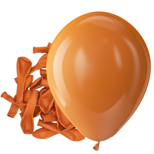 Image of Bezente Burnt Orange Balloons Latex Party Balloons 150 Pack 5 inch