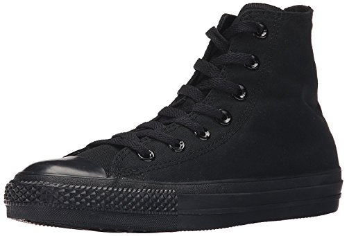 Converse Unisex-Adult Chuck Taylor All Star High Top Sneaker, Black Monochrome, 9.5 M US