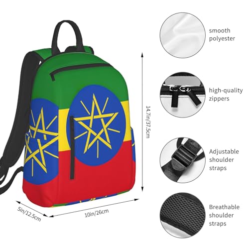 Sac à dos Éthiopie noir en version ultra légère taille unique