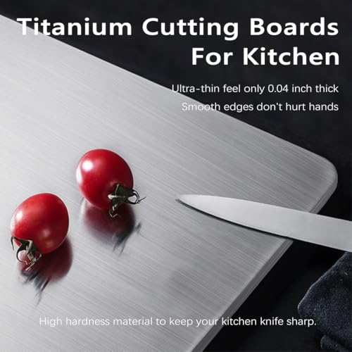 Set de 3 tablas de cortar de titanio miniatura 5