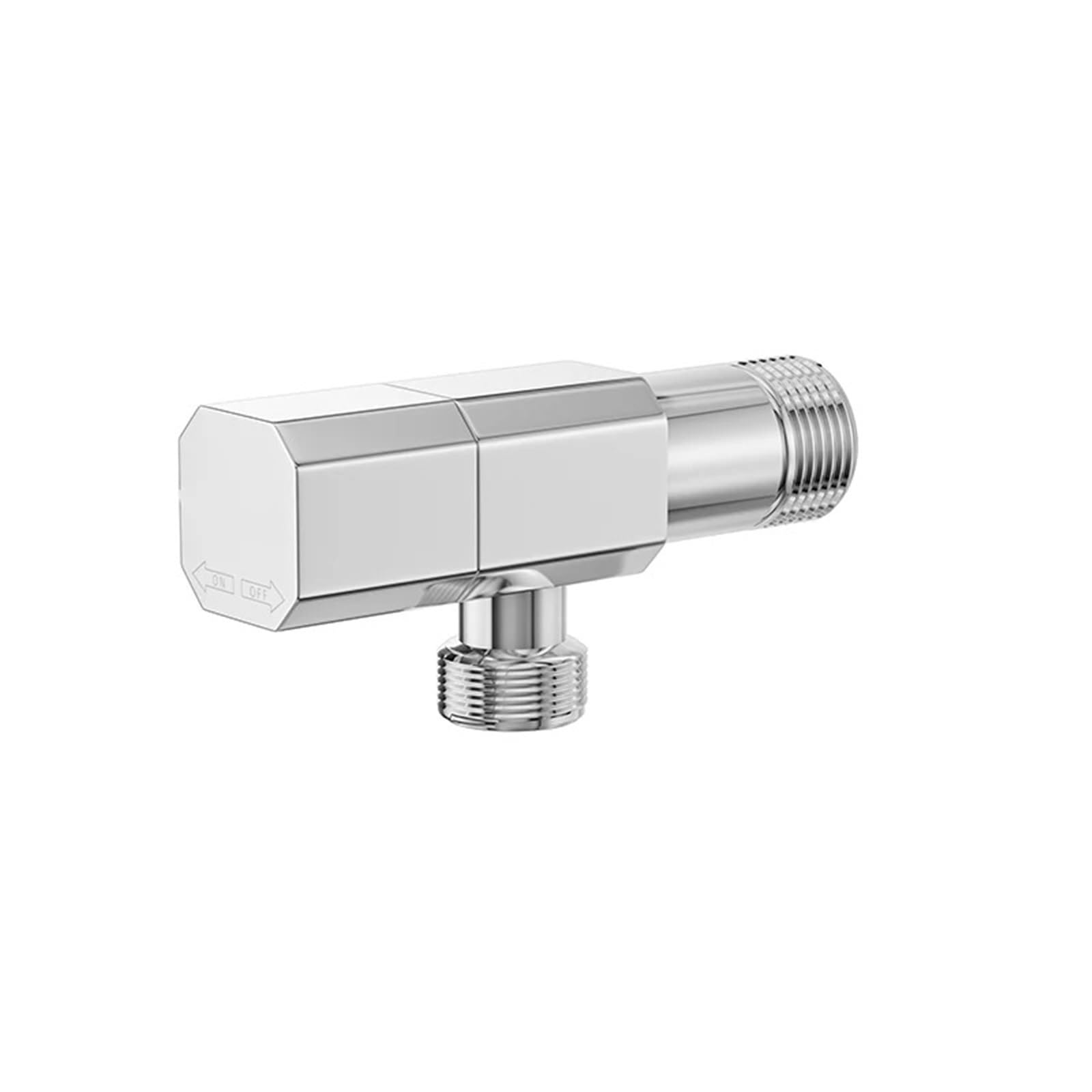 Vanne d'angle G1/2 en laiton avec sortie unique anti-fuite pour WC