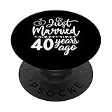 Photo Gallery appena sposato 40 anni fa anniversario per le coppie popsockets popgrip intercambiabile Photo Gallery appena sposato 40 anni fa anniversario per le coppie popsockets popgrip intercambiabile