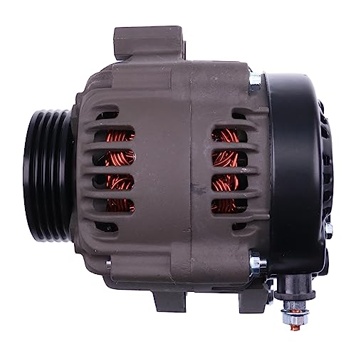 Image of HOLDWELL 12V Alternator 8M0057693 8M0062515 8M0065239 compatible with Mercury Marine Outboards 150 H.P 2012-On 4-Groove Pulley 64mm OD