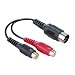 Produktbild Hama Audio-Adapter (2x Cinch-Kupplung auf DIN-Stecker, 5-polig) schwarz