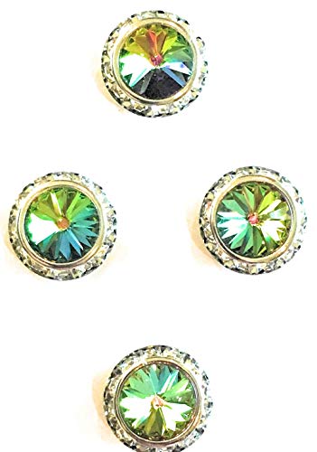 Vitrail Medium Magnetic Number pins Horse Show Number Magnet Holder Rivoli Crystals