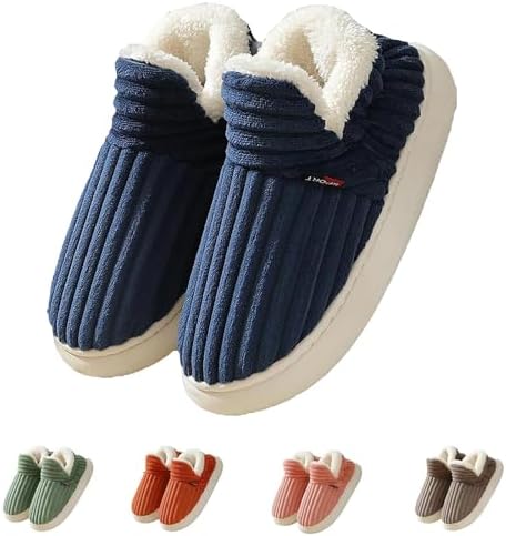 TianWlio Chaussons Pour Femme Mousse à Mémoire Confortable Peluche Chaude Hiver Pantoufles Respirables Antidérapant Doux Chaussures Accueil Intérieur Mignon Slippers (B, 36