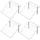LileZbox Acryl-Display-Riser-Regal für Pops-Figuren, klarer großer 4-Stufen-Display-Ständer zum Präsentieren oder Sammeln, Cupcake-Dessertprodukt, 4er-Pack (30 x 28 x 22 cm)