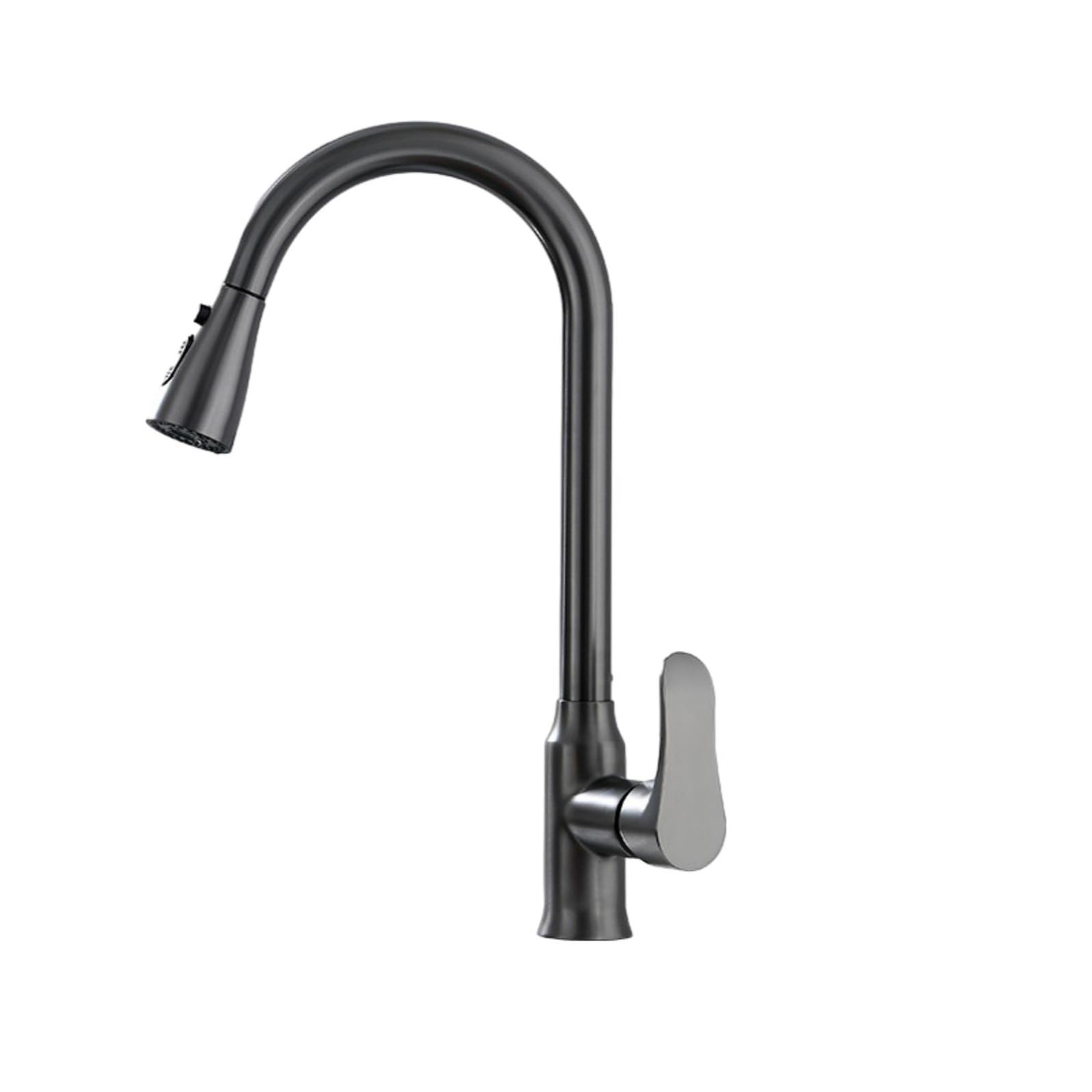 ZYCHSJXA Water Kitchen Tap Pull-Out Faucet Multifunctional Copper Sink Vegetable Basin Hot and Cold Gun Gray