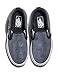Vans Asher Slip-On Shoe | Kids' Sneakers for Boys & Girls, Everyday Wear, School & Fashion, Shimmer Black, 4