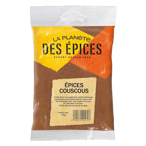 Assaisonnement Couscous LA PLANETE DES EPICES 100g - Lot de 4 sachets pour vos repas