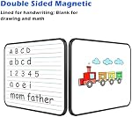 5-Pack Small White Board 9”x 12”, Double Sided Magnetic Whiteboard with Lines, Dry Erase Whiteboard with 5-Erasers,5 Magnetic Pins and 5 Markers for Students, Teacher School