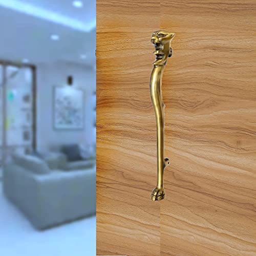 Image of Aluminum Cat Door Handles for Main Door Pull Handle Main Glass & Wooden Door Handle Pull & Push Handle Door Accessories Handle Home Decor Door Hardware Antique Brass! (Pack of 1)