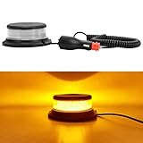 Hawkeye LED 12/24V LED Rundumkennleuchte Stroboskop Warnleuchte Notfall-Gefahrenwarnung Blinkleuchte mit Magnetfuß für LKWs Traktoren Gabelstapler