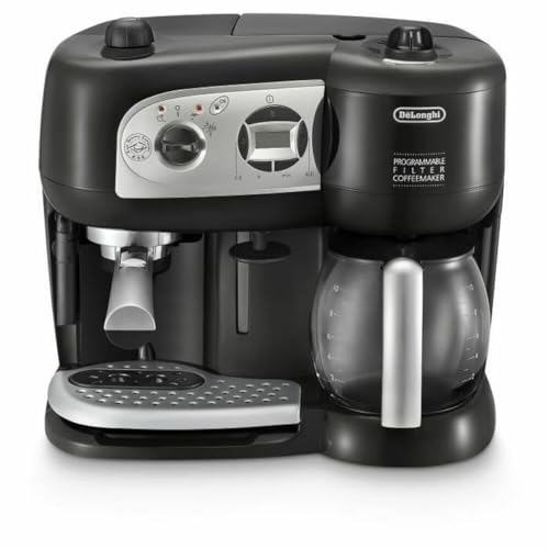 De’Longhi BCO264.1 Espressomaschine und Kaffeemaschine in einem, mit Pumpe, Schwarz, 38 x 24 x 35 cm – Ansicht 2