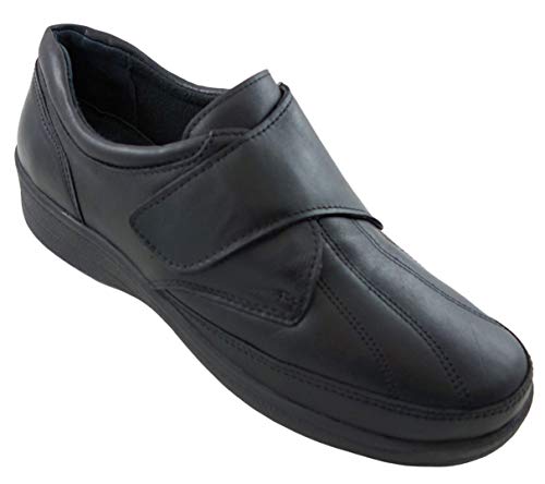 Easy Step | Teresa 03 FliessGel Comfort Zapato | para el alivio de pies cansados | con dos plantillas intercambiables | valor extra 39,90 euros |, Negro , 41 EU Ancho