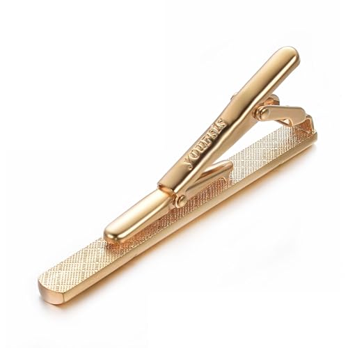 Image of Yoursfs Classic Slash Tie Clips for Men Regular Tie Bar Stainless Steel Tie Clip for Formal Occasions Wedding Anniversary Business