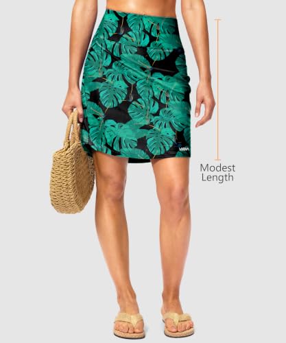 Image of Viodia Women's 18 inch /20 inch Long Swim Skirt High Waisted Modest Swimsuits Skirt Bathing Suit Tummy Control Swim Bottoms