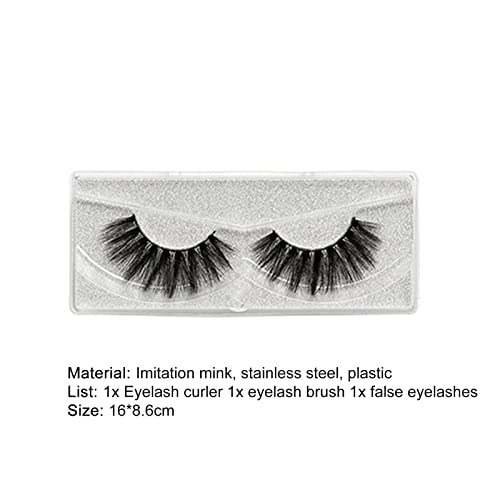 False Eyelashes Non-Allergic Fashionable Natural Messy Fake Eyelashes Makeup Tool Silver #TOP3