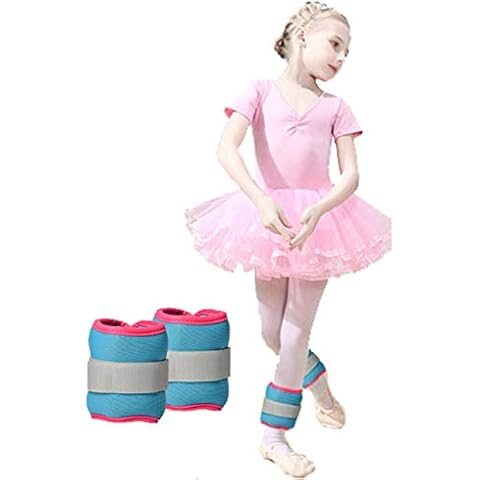 Wrist Weight, Child Specific Ankle Weight, Training Sandbag Package, 0.5kg To 1kg Legs Running Weight 2 Pack, for Aerobics, Sports, Gymnastics.lake blue-single0.25kg Cover