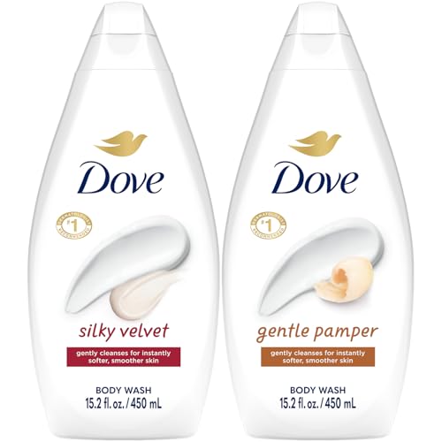 Dove Body Wash Variety 2-Pack – Silky Velvet & Gentle Pamper, Pla...