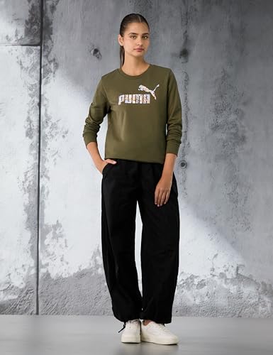 Image of Puma Women's Cotton Hooded Neck Pullover Sweater