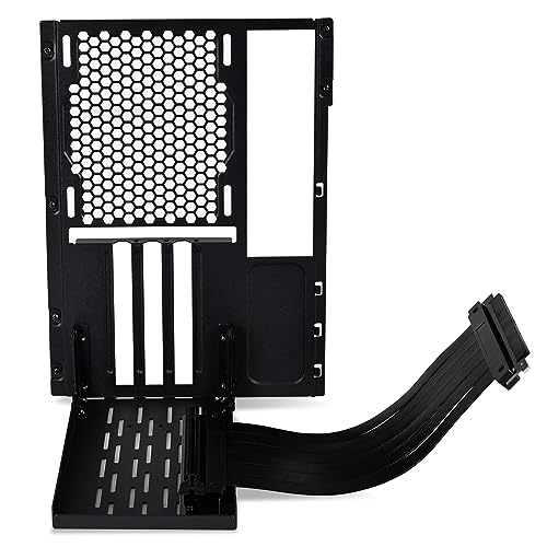 Lian Li O11D Mini Vertical GPU Bracket Kit with 200mm PCIe Gen3 Riser Cable, Black - Image 2