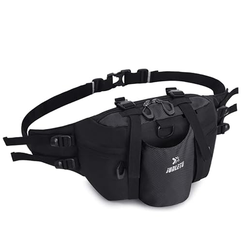 Sac de Taille Sac Banane étanche Ceinture de Course Fanny Pack Packs de Taille à Plusieurs Poches avec Porte-Bouteille d'eau pour la pêche Randonnée Course à Pied Cyclisme Cover