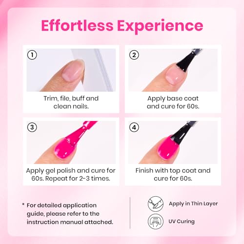 Image of Beetles Hot Pink Gel Polish - DragonfruitPink 15ML /0.51Fl Oz, Neon Pink Gel Nail Polish, Color-Matched Bottle, Soak-Off UV LED, Long-Lasting Holiday & Summer Nails Art for DIY Beginners & Salon Pros